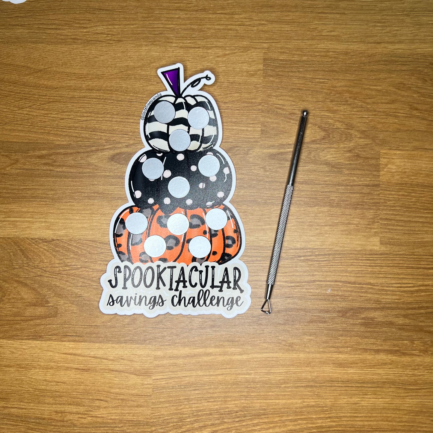 Spooktacular Savings Challenge Scratcher - Fun Halloween Scratcher!