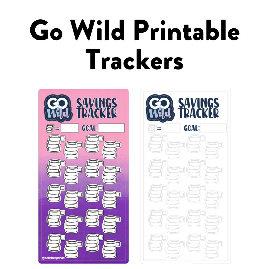 Printable - Go Wild Savings Tracker