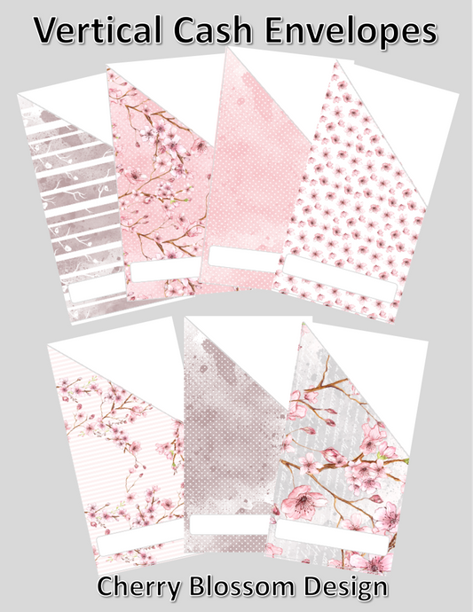 Printable | Cherry Blossom Cash Envelopes | with free blank template!