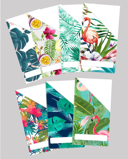 Printable | Tropical Flamingo Cash Envelopes | with free blank template!