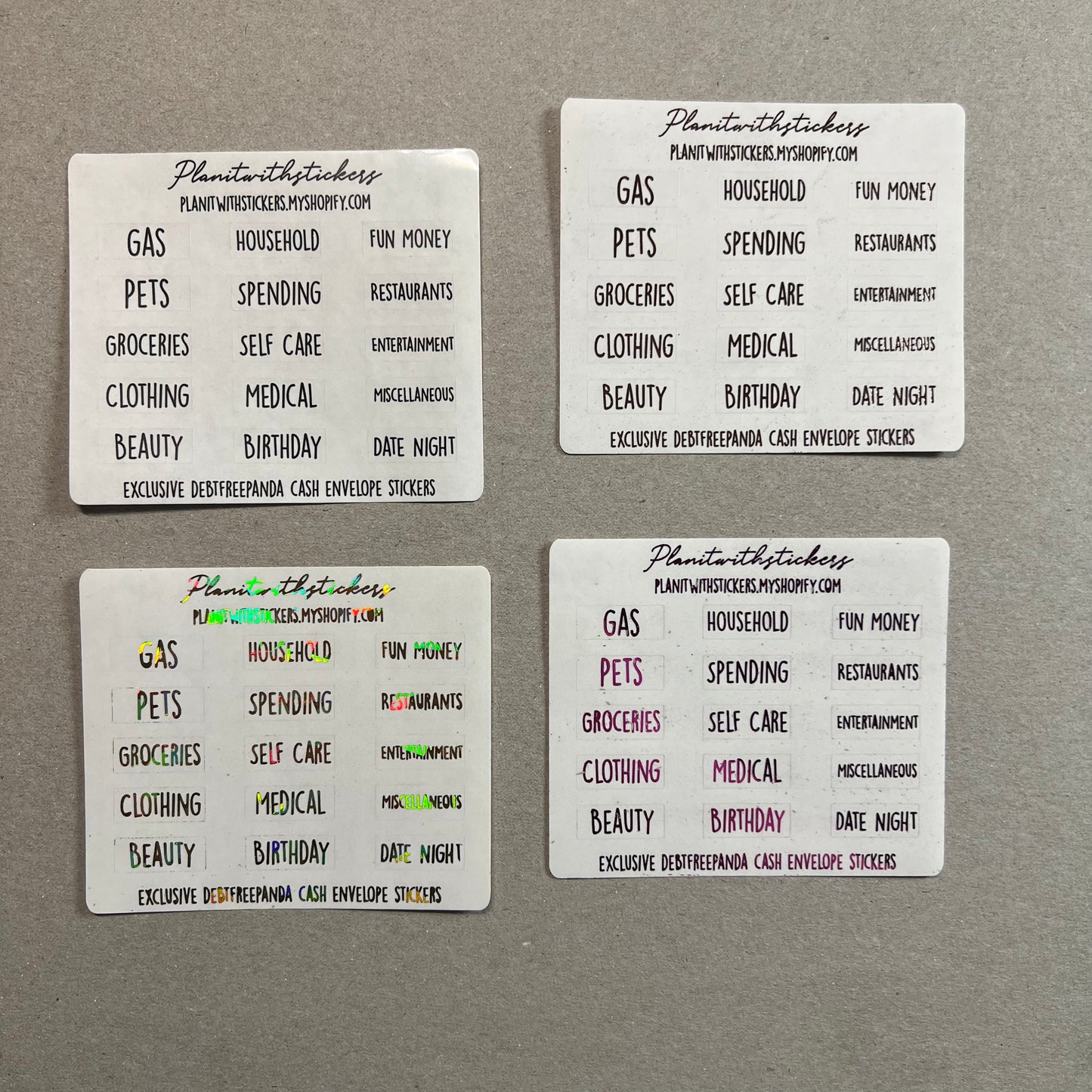 Clear Tab Stickers