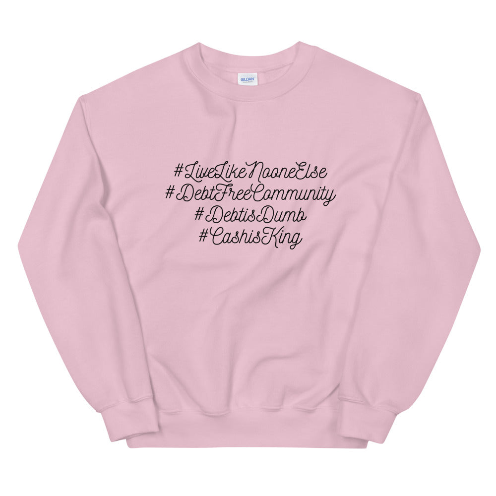 Unisex #Hashtags Sweatshirt