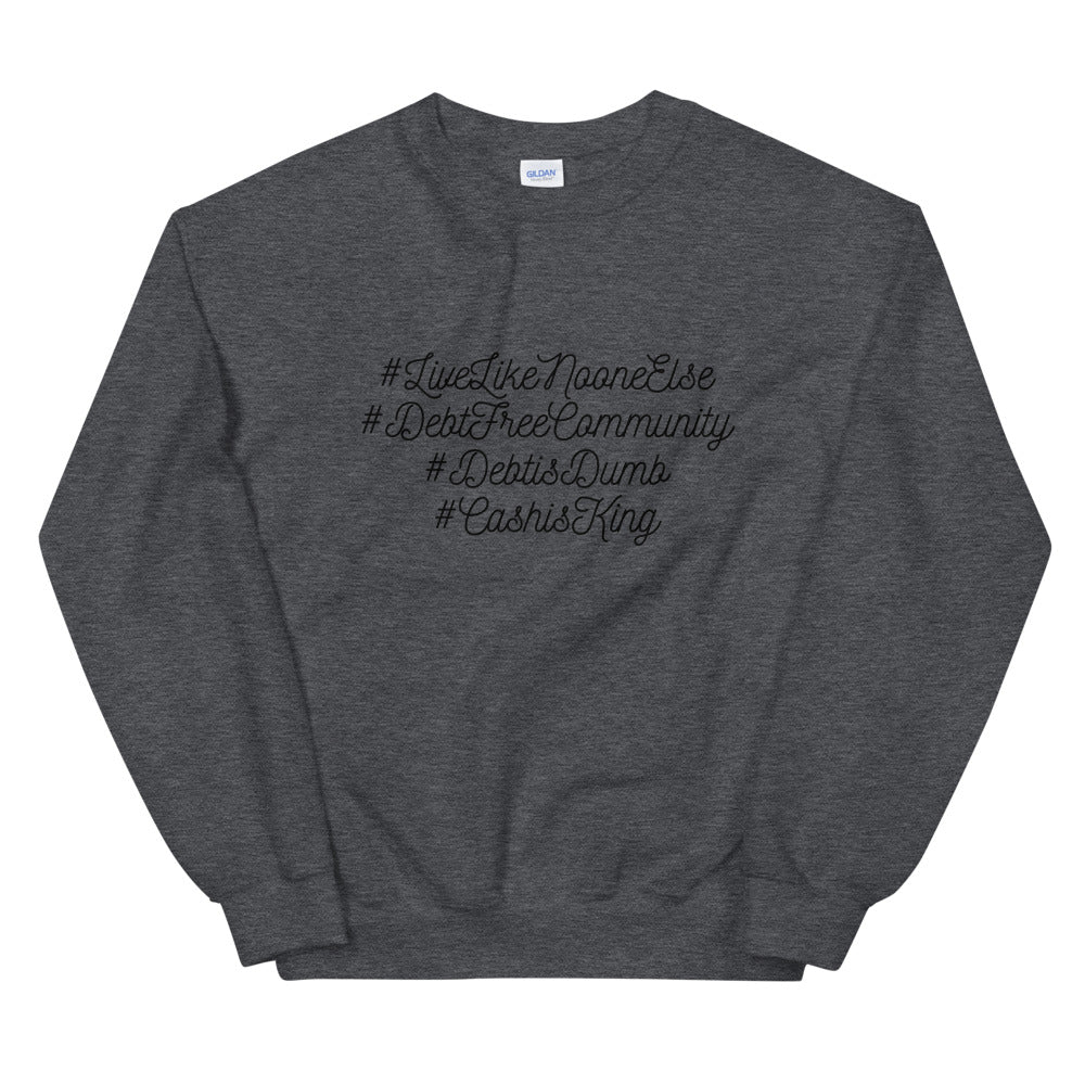 Unisex #Hashtags Sweatshirt